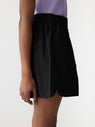 Bassike | Crushed Cotton Tennis Short - Black