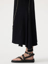 Bassike | Asymmetric One Shoulder Dress - Black/Dune