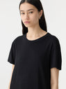 Bassike | Longerline T.Shirt Dress - Black