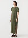 Bassike | Longerline T.Shirt Dress - Khaki