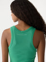 Bassike | Slim Superfine Rib Tank - Aloe Vera