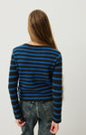 American Vintage | Cardigan - Olympiad Striped Coal Melange