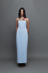 REBE | Strapless Long Dress - Blue