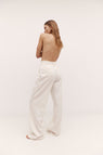 Rebe | Double Pleated Trouser - Ivory