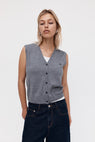 Rebe | Merino Vest - Grey