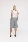 Rebe | Double Pleated Shorts - Grey