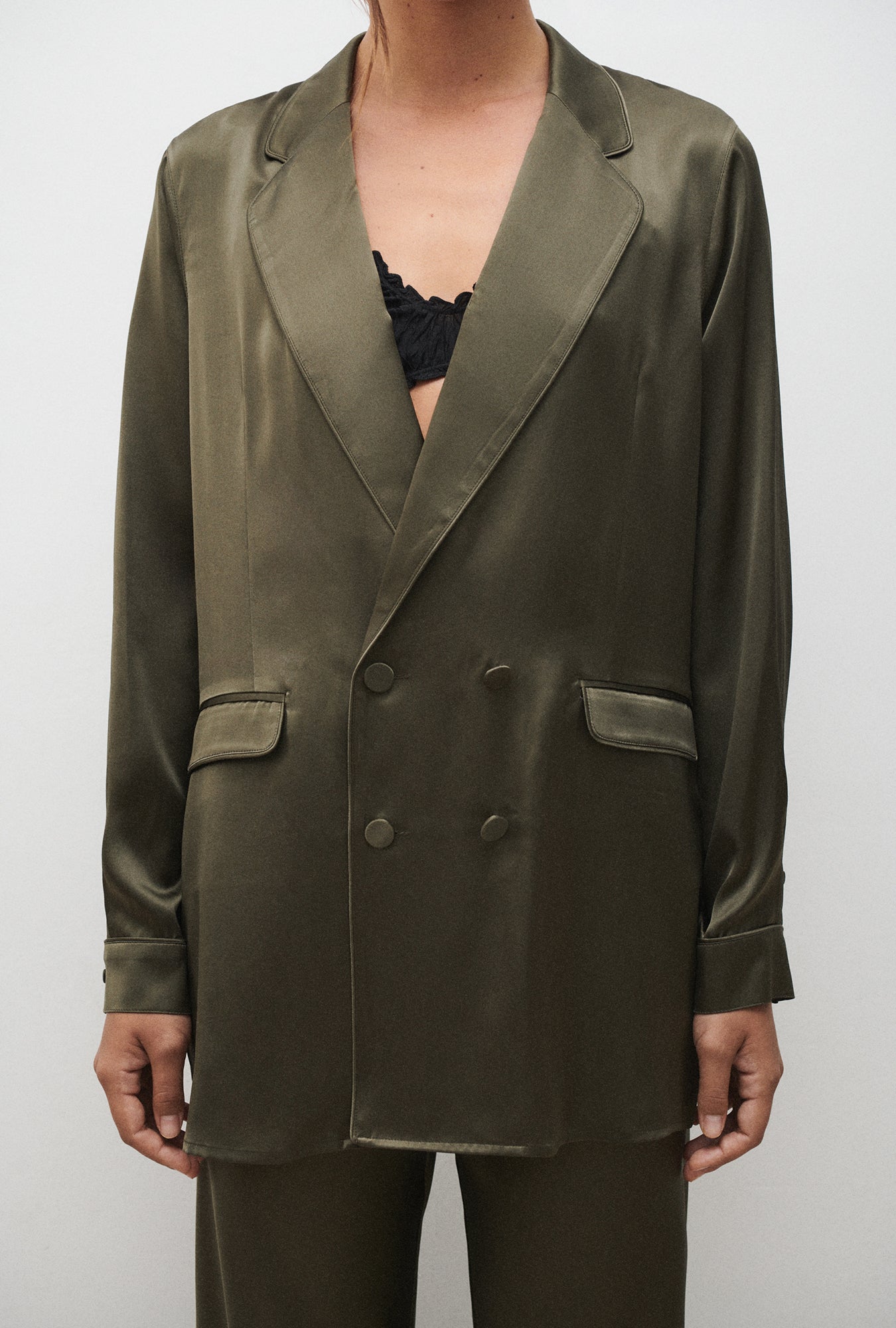 Silk Laundry | Relaxed Blazer - Pine