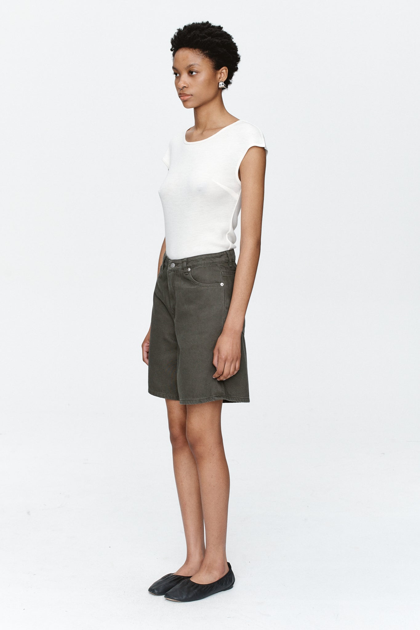 Marle | Relaxed Jean Short - Rosemary