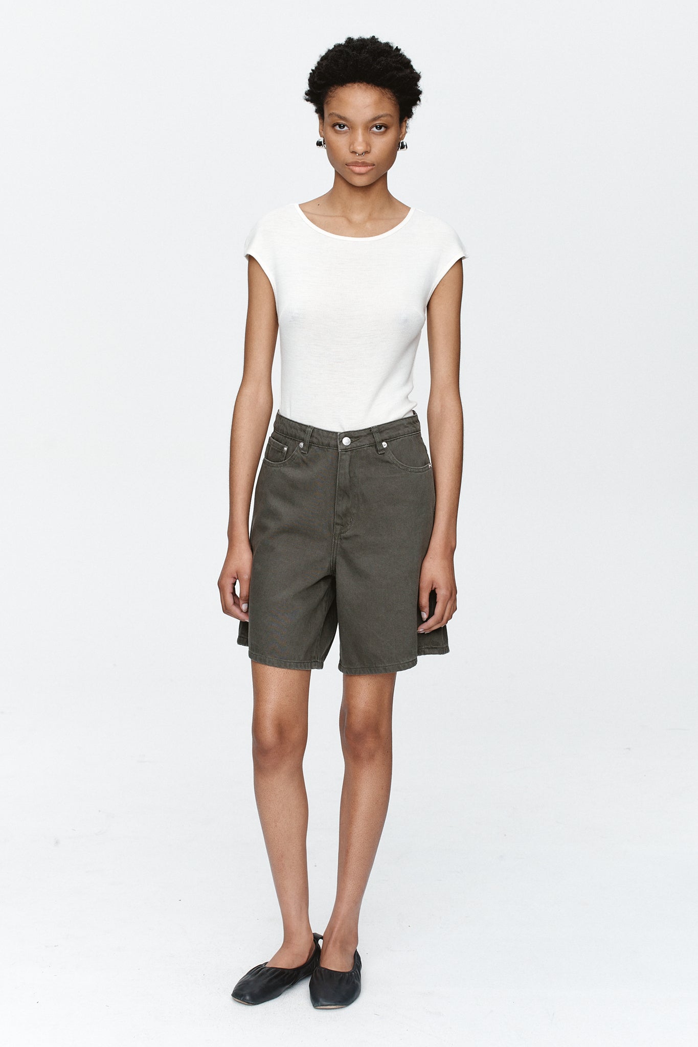 Marle | Relaxed Jean Short - Rosemary