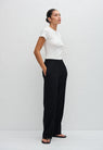 Matteau | Relaxed Pin Stitch Trouser - Black