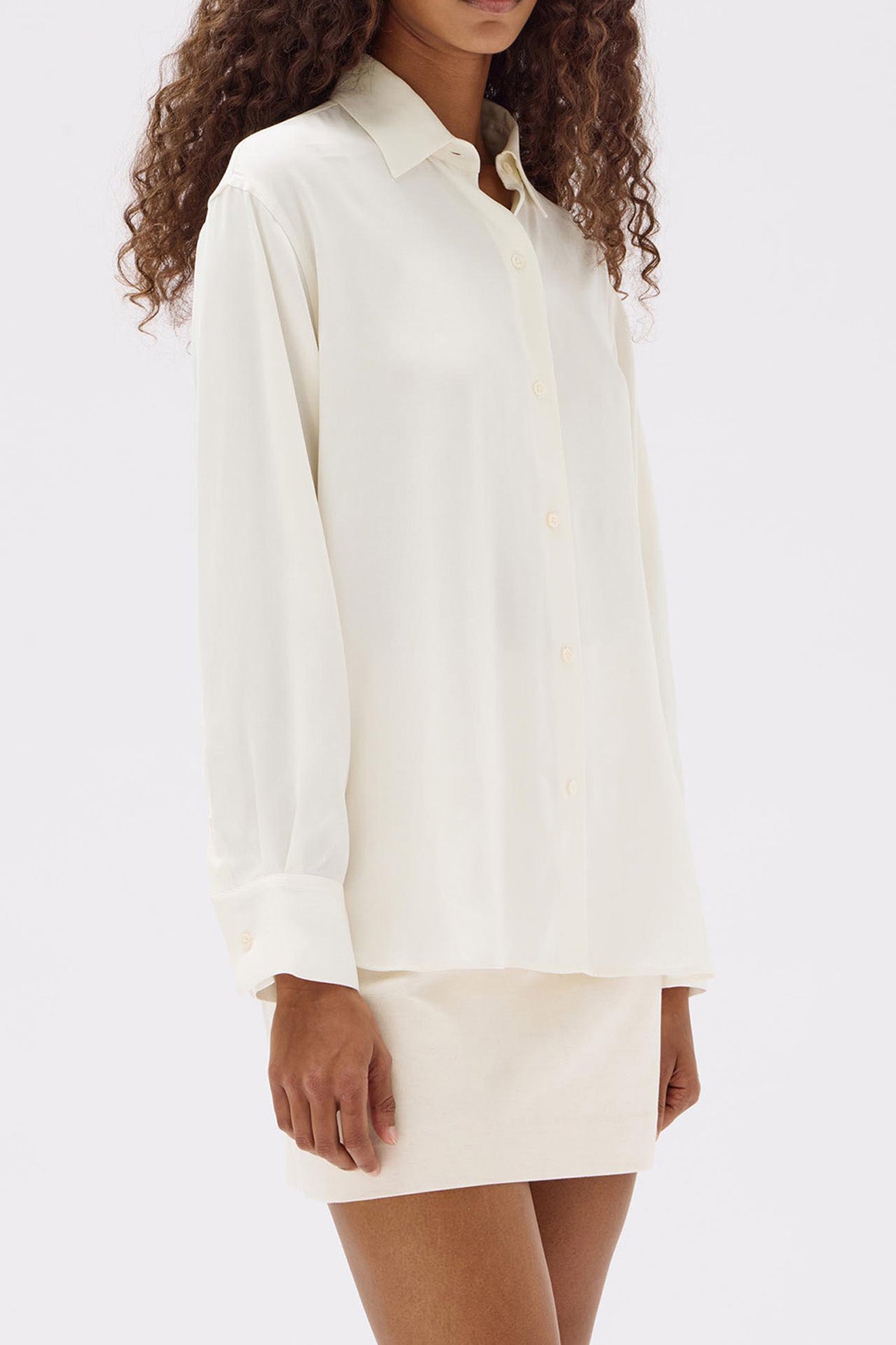 Assembly Label | Rae Long Sleeve Shirt - Cream