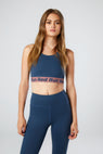 Red Run | Sports Bra Top - Midnight