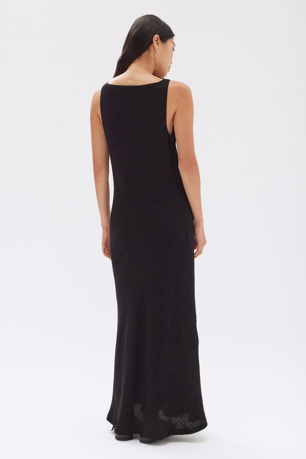 Assembly Label | Reign Textured Midi Dress - Black