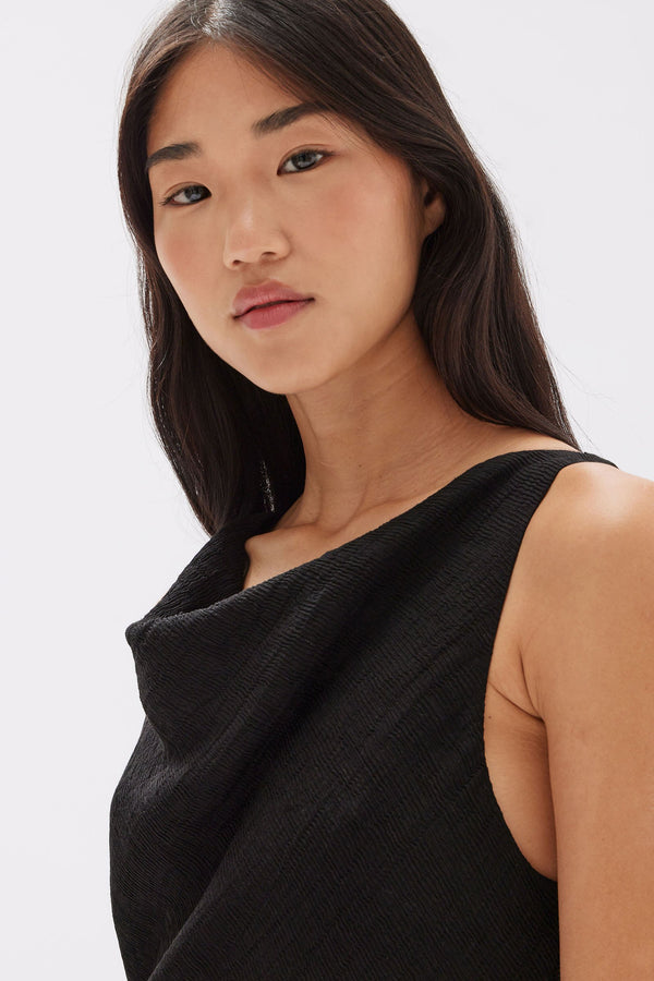 Assembly Label | Reign Textured Midi Dress - Black