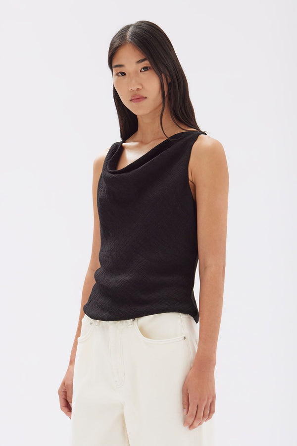 Assembly Label | Reign Textured Top - Black