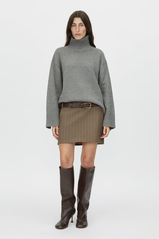 Camilla and Marc | Romeo 2.0 Funnel Neck - Grey Melange