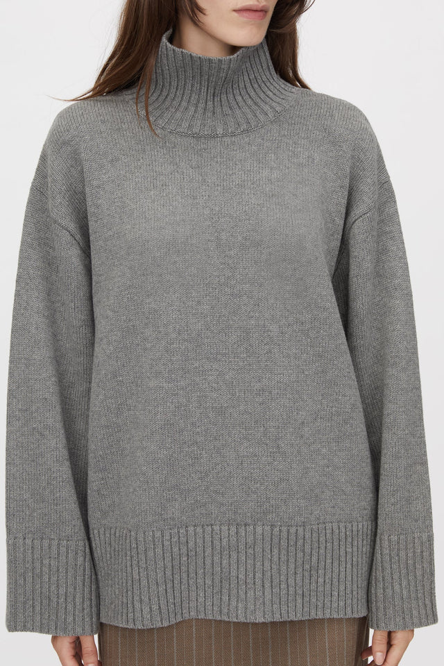 Camilla and Marc | Romeo 2.0 Funnel Neck - Grey Melange