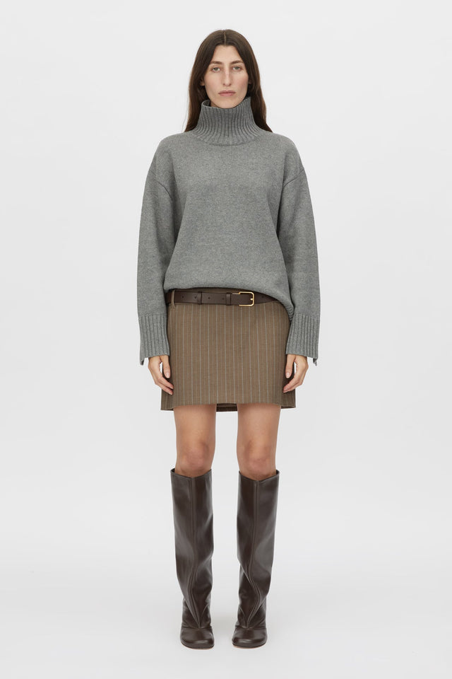 Camilla and Marc | Romeo 2.0 Funnel Neck - Grey Melange