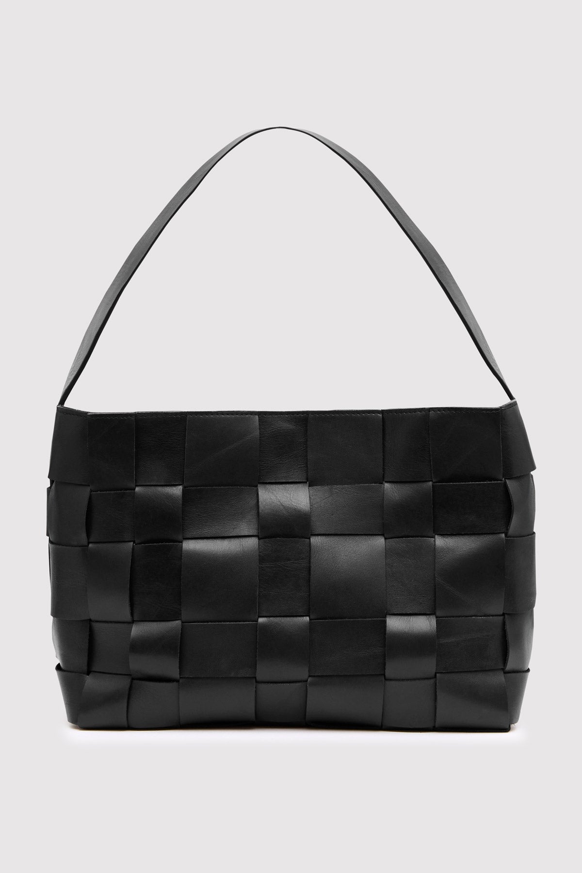 St Agni | Woven Mini Tote - Black