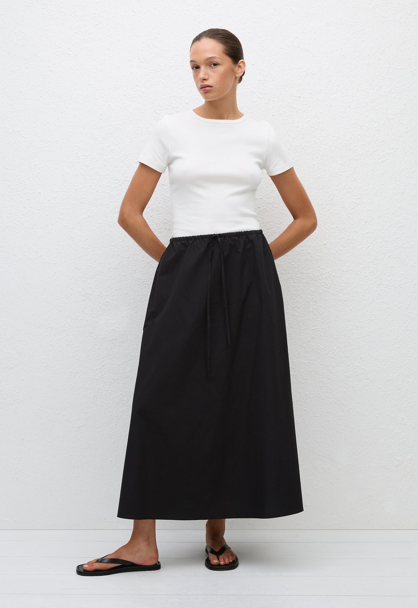 Matteau | Drawcord Skirt - Black