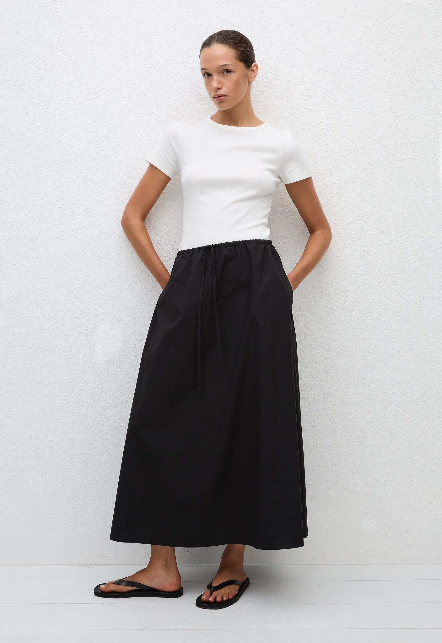 Matteau | Drawcord Skirt - Black