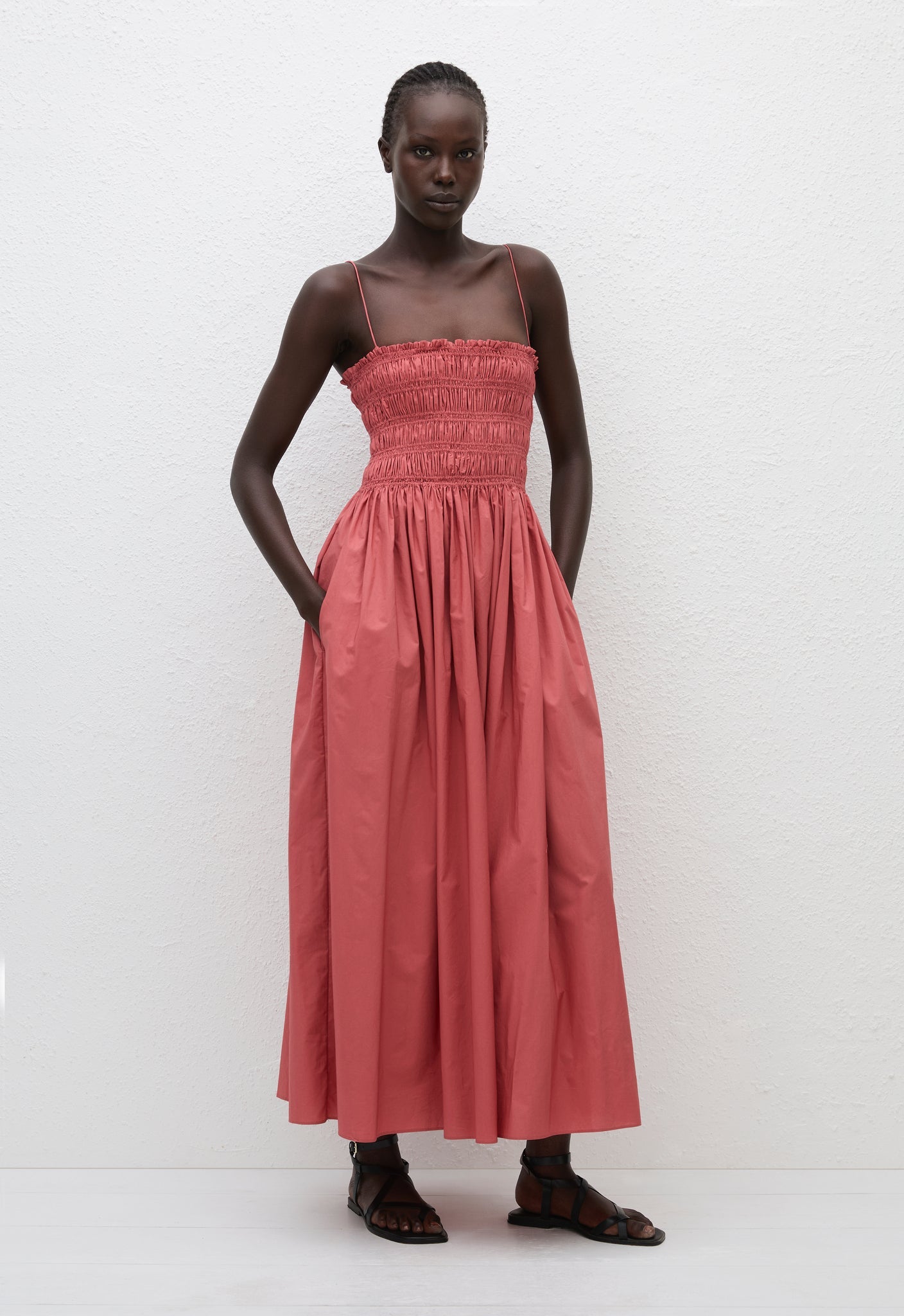 Matteau | Shirred Bodice Dress - Rose