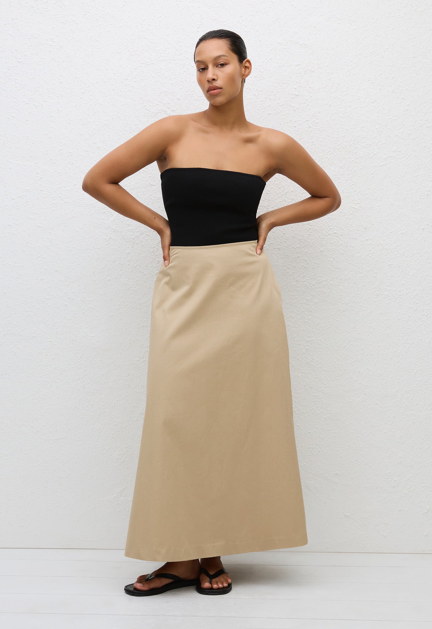 Matteau | A-Line Skirt - Sand