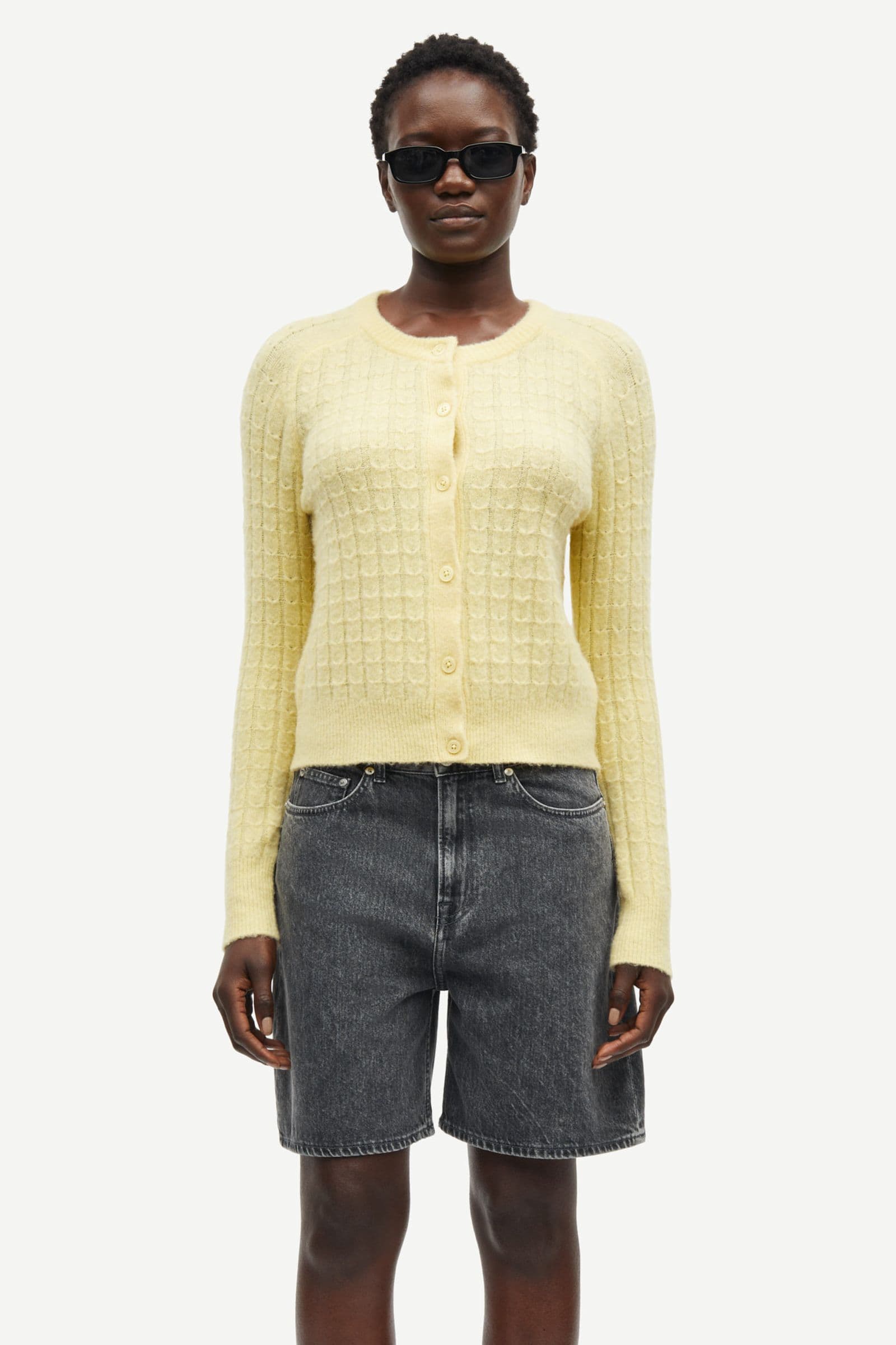 Samsoe Samsoe | Sabarbara Cardigan - Dusty Yellow