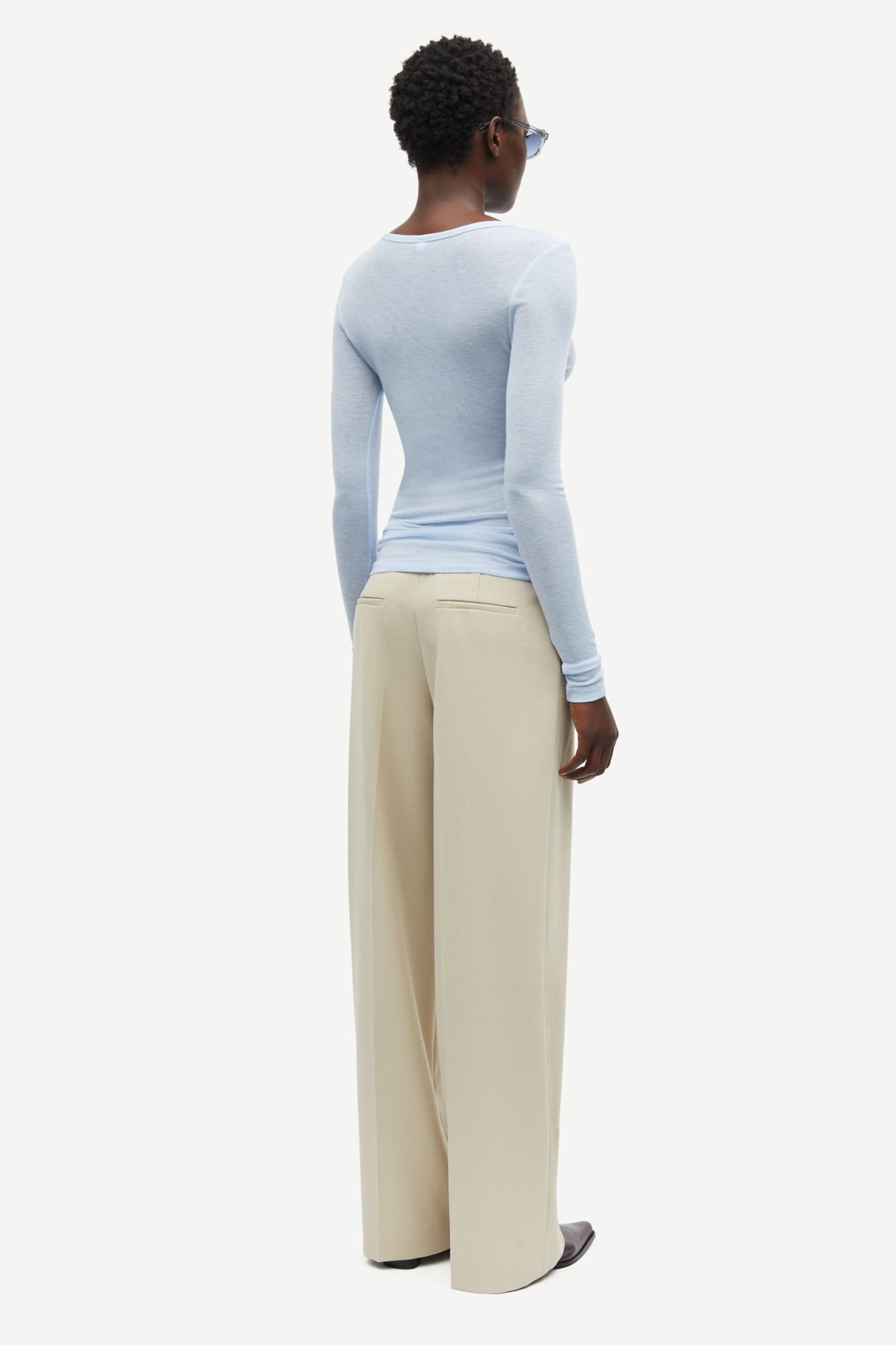 Samsoe Samsoe | Sahay Trousers - White Pepper