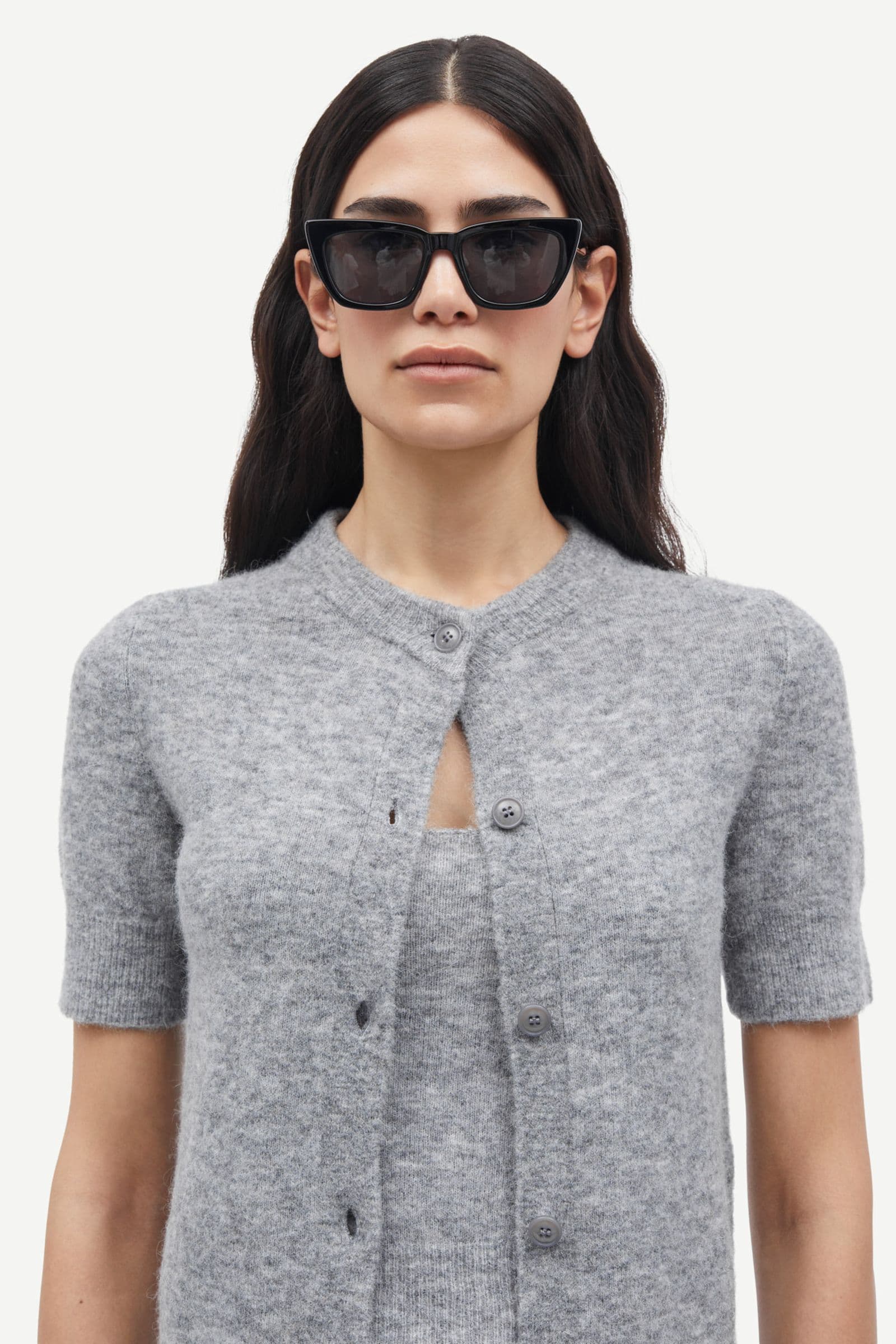 Samsoe Samsoe | Sanoura SS Cardigan - Grey Mel.