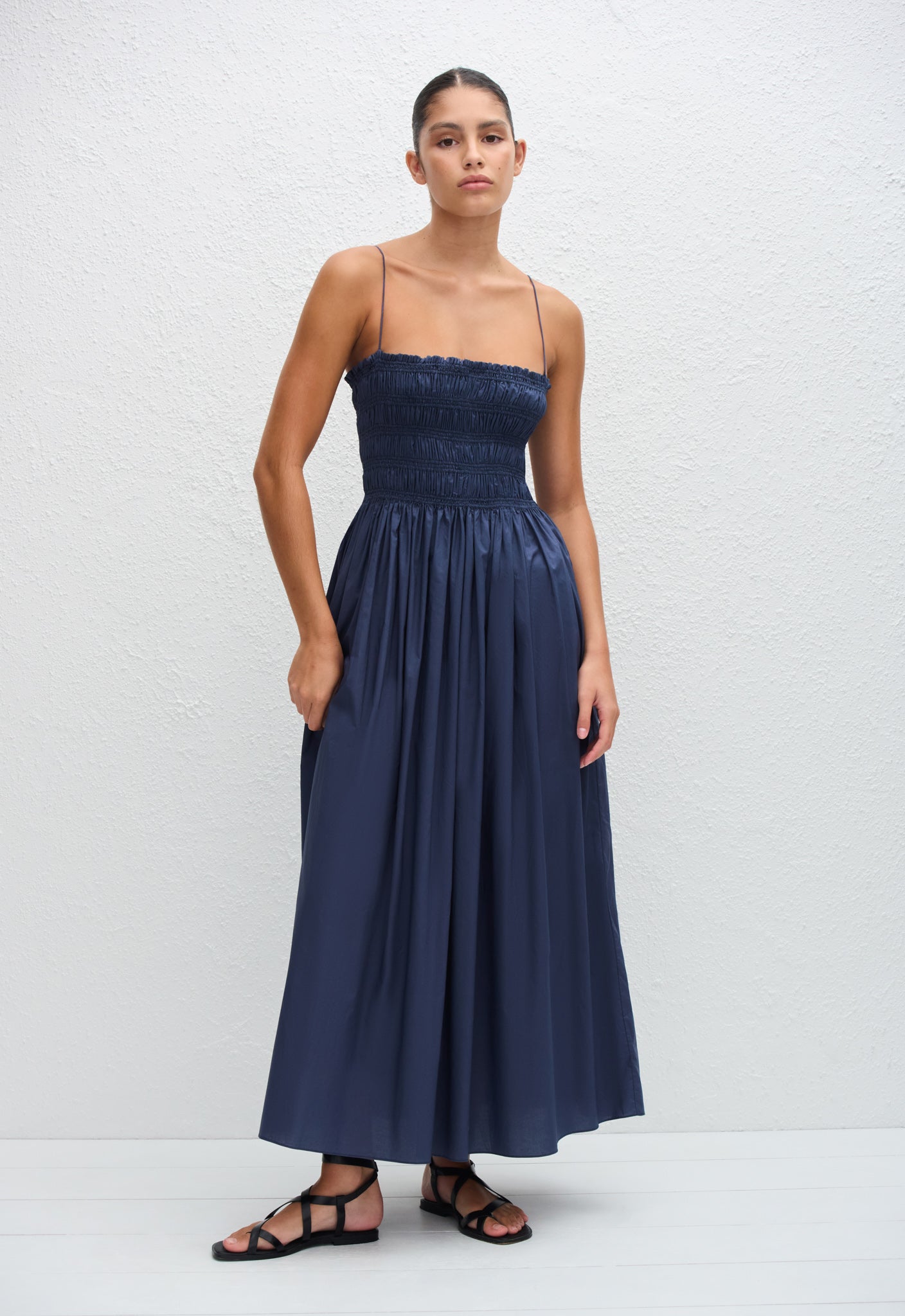 Matteau | Shirred Bodice Dress - Dusk