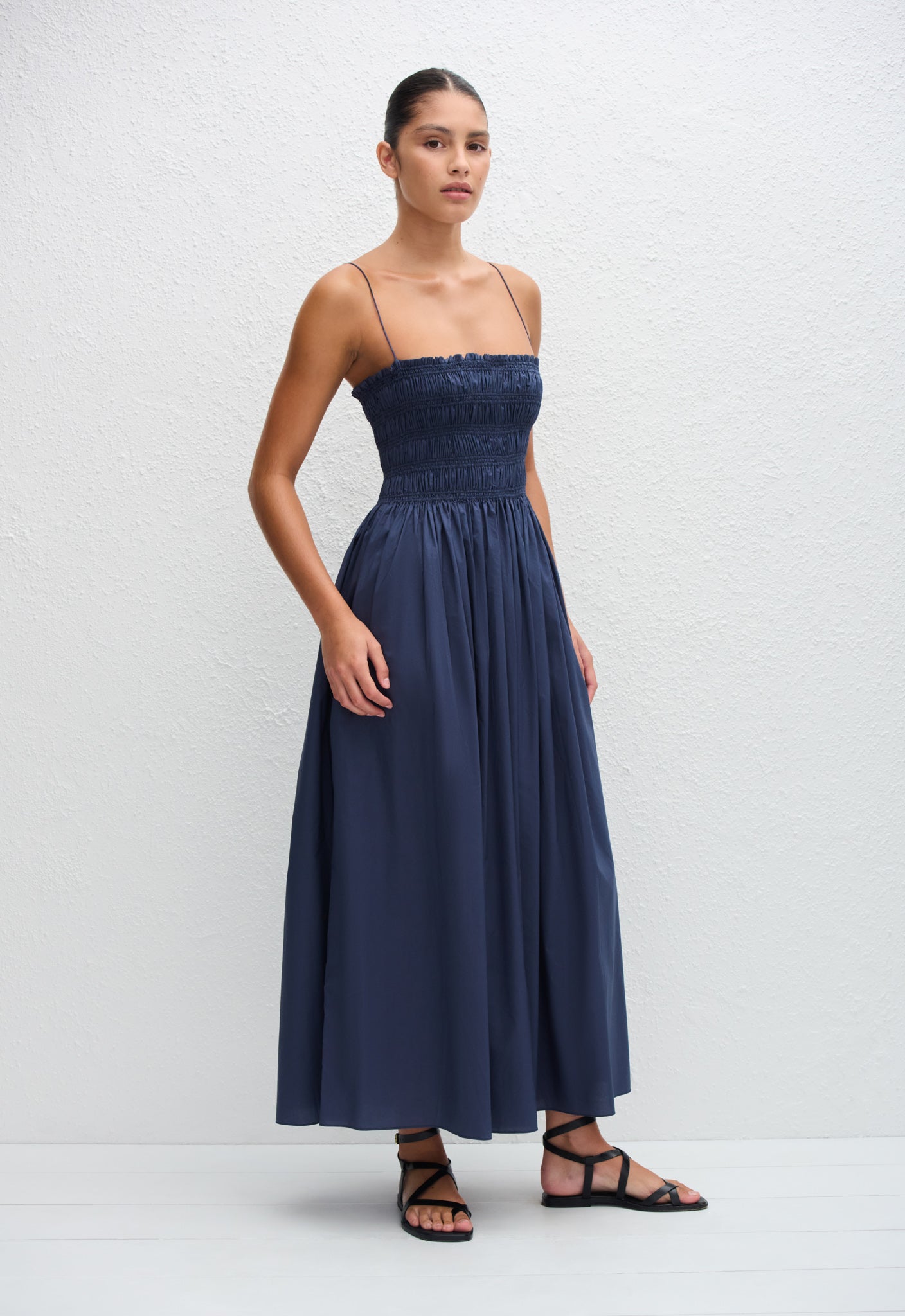 Matteau | Shirred Bodice Dress - Dusk