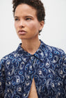 Silk Laundry | Short Sleeve Boyfriend Shirt - Hounds Paisley