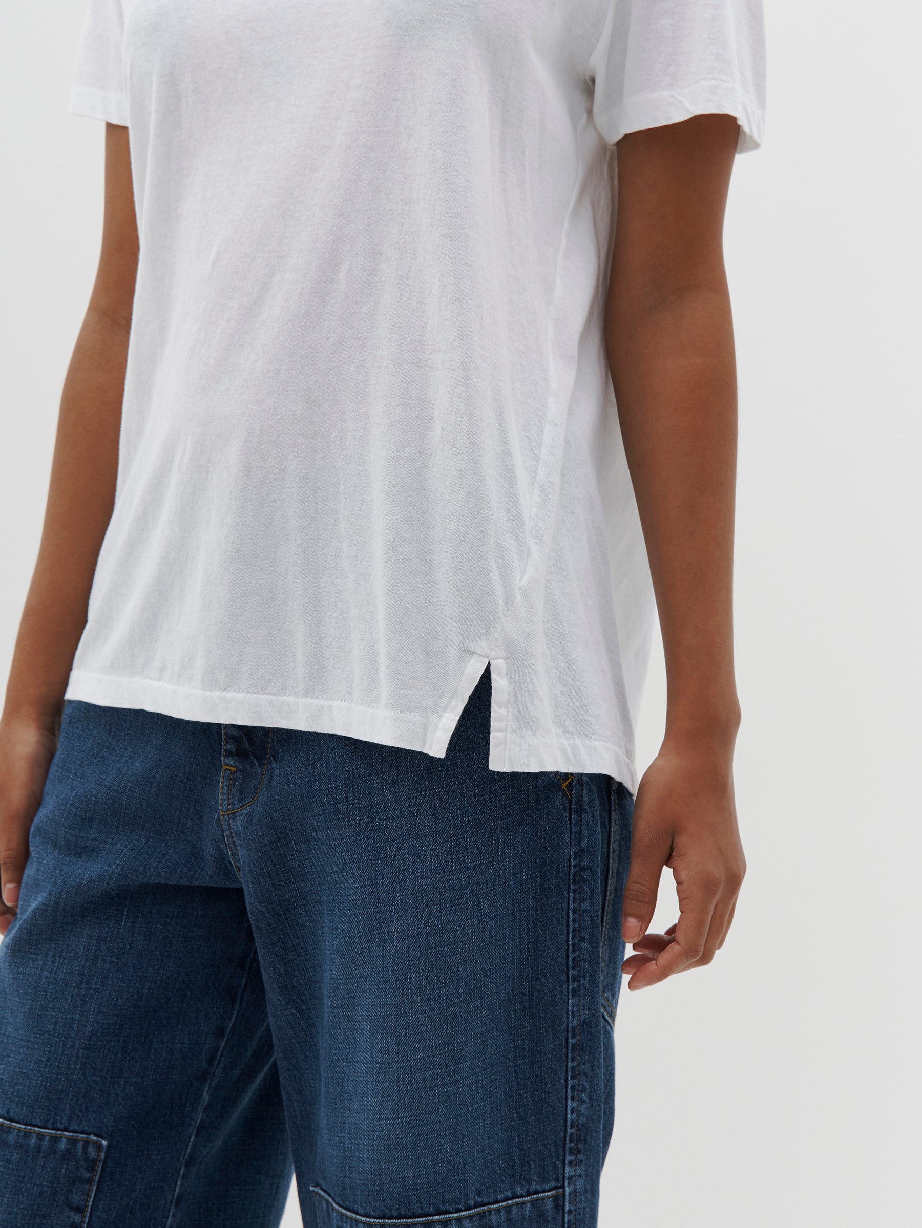 Bassike | Regular Classic Short Sleeve T.Shirt - White