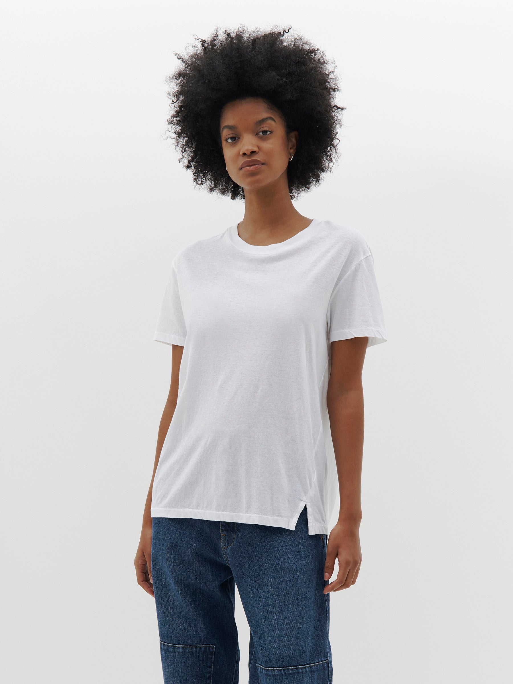 Bassike | Regular Classic Short Sleeve T.Shirt - White