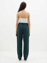 Bassike | Pleat Front Linen Pant - Malachite