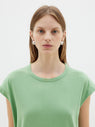 Bassike | Asymmetrical Split Tank Dress - Aspen Green