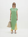 Bassike | Asymmetrical Split Tank Dress - Aspen Green