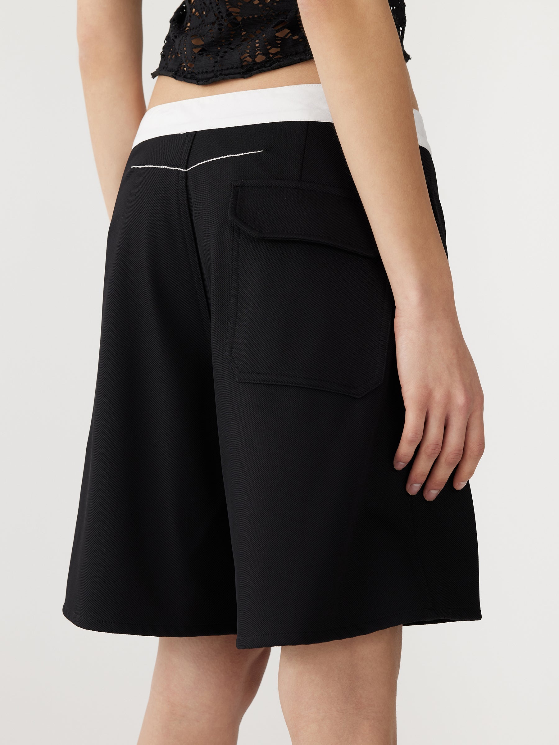 Bassike | Twill Board Short - Black