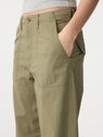 Bassike | Stretch Cotton Relaxed Pant - Military