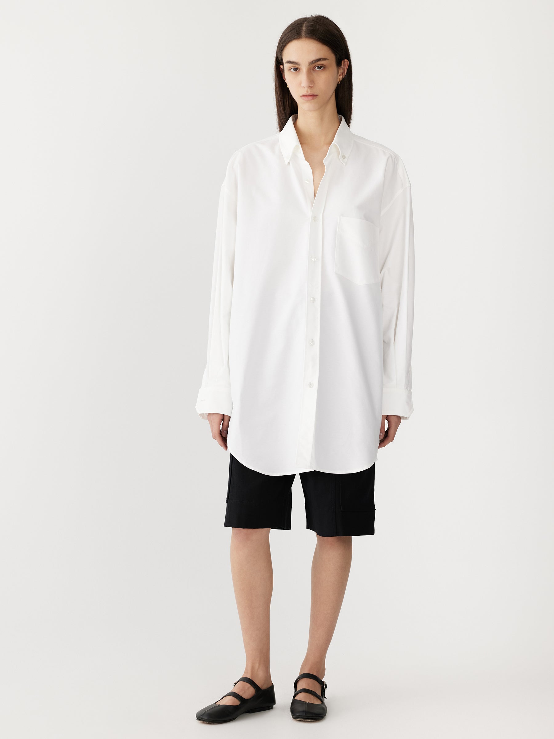 Bassike | Oversized Traditional Shirt - White