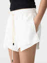 Bassike | Pocket Detail Waffle Short - White