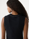 Bassike | Raw Edge Baby Tank - Black