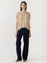 Bassike | Cotton Linen Slouch Tank Knit - Oatmeal