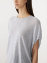 Bassike | Cotton Linen Slouch Tank Knit - Pale Blue