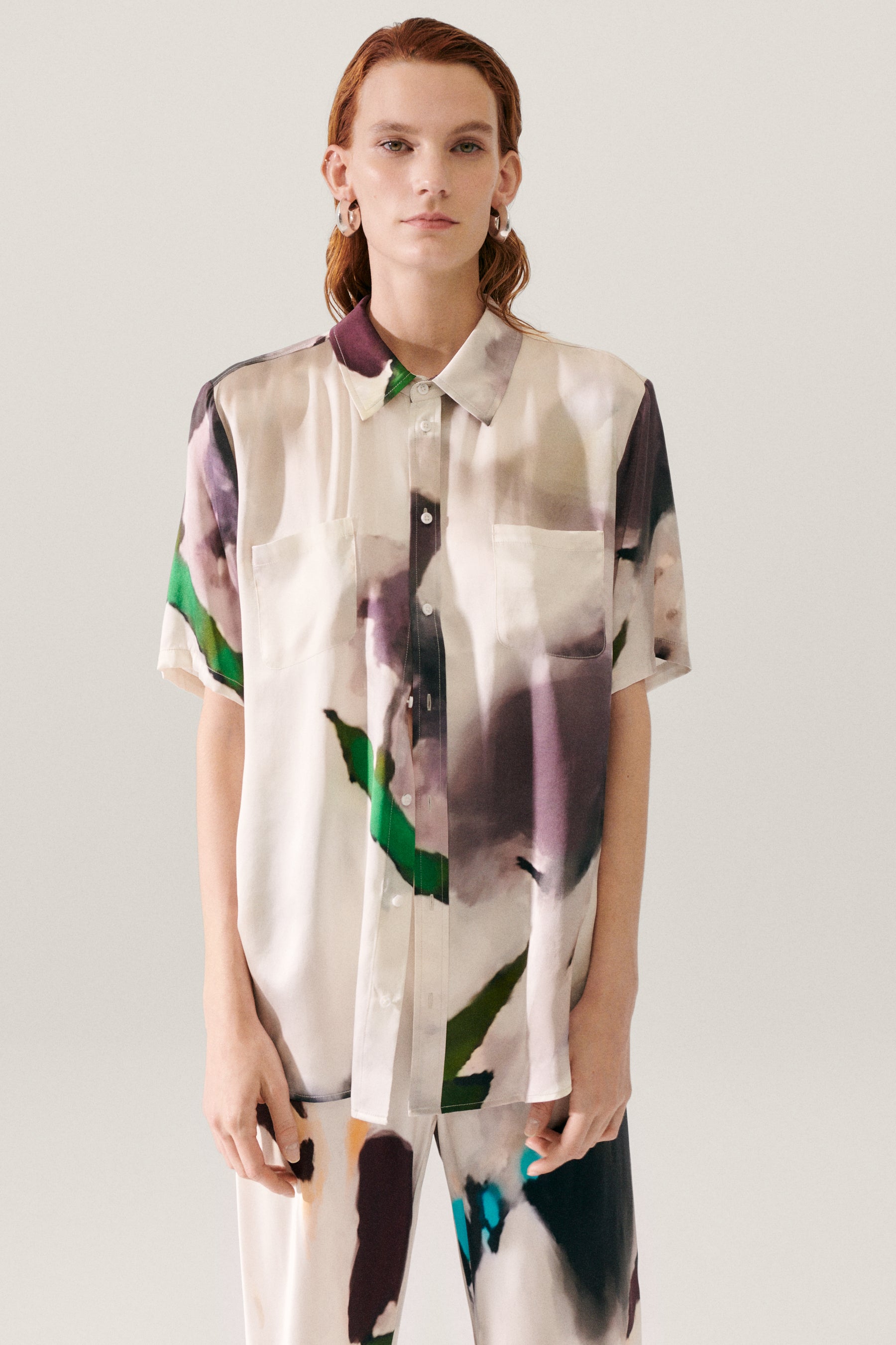 Silk Laundry | Short Sleeve Bf Shirt - Phosphate