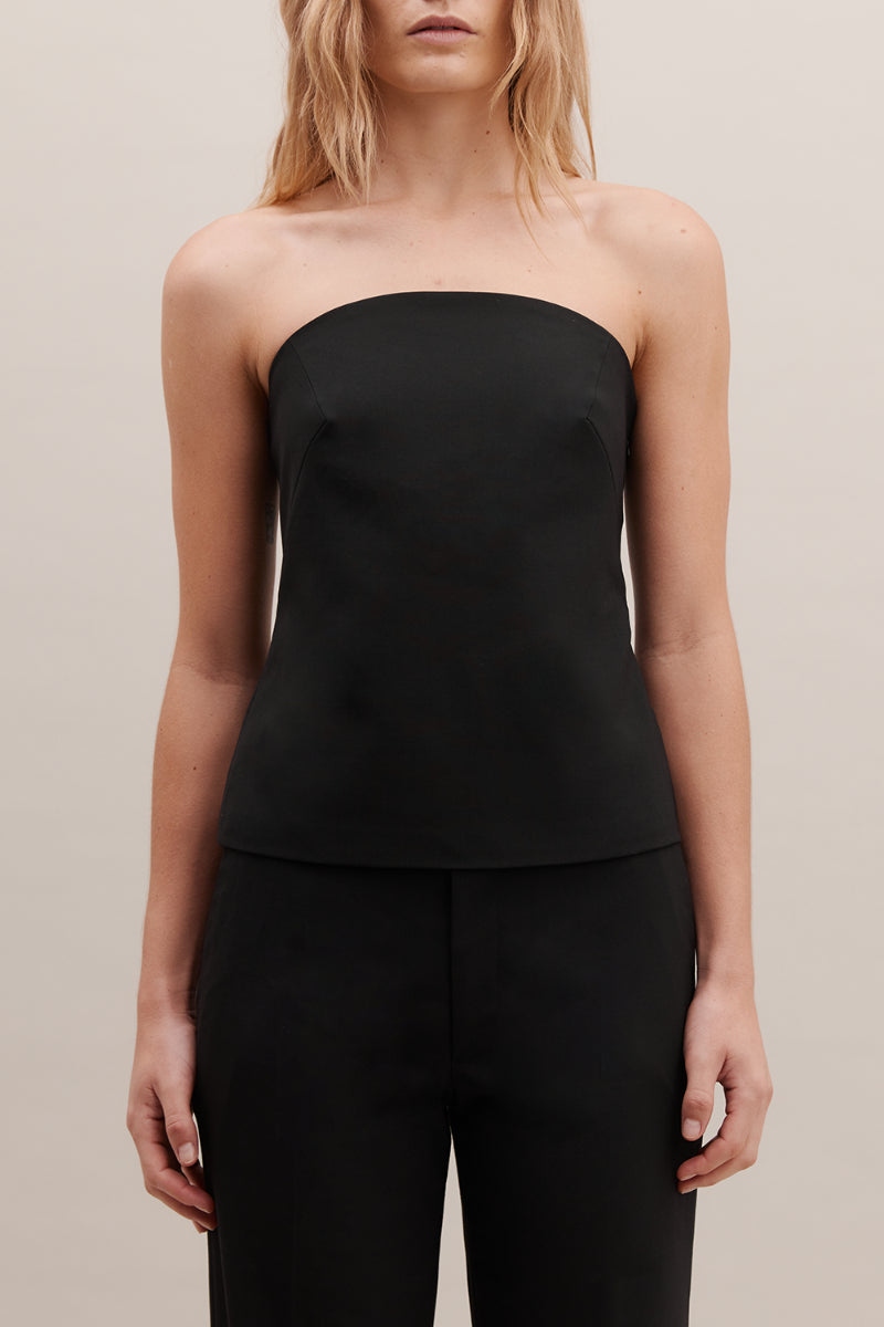 Rebe | Strapless Top - Black