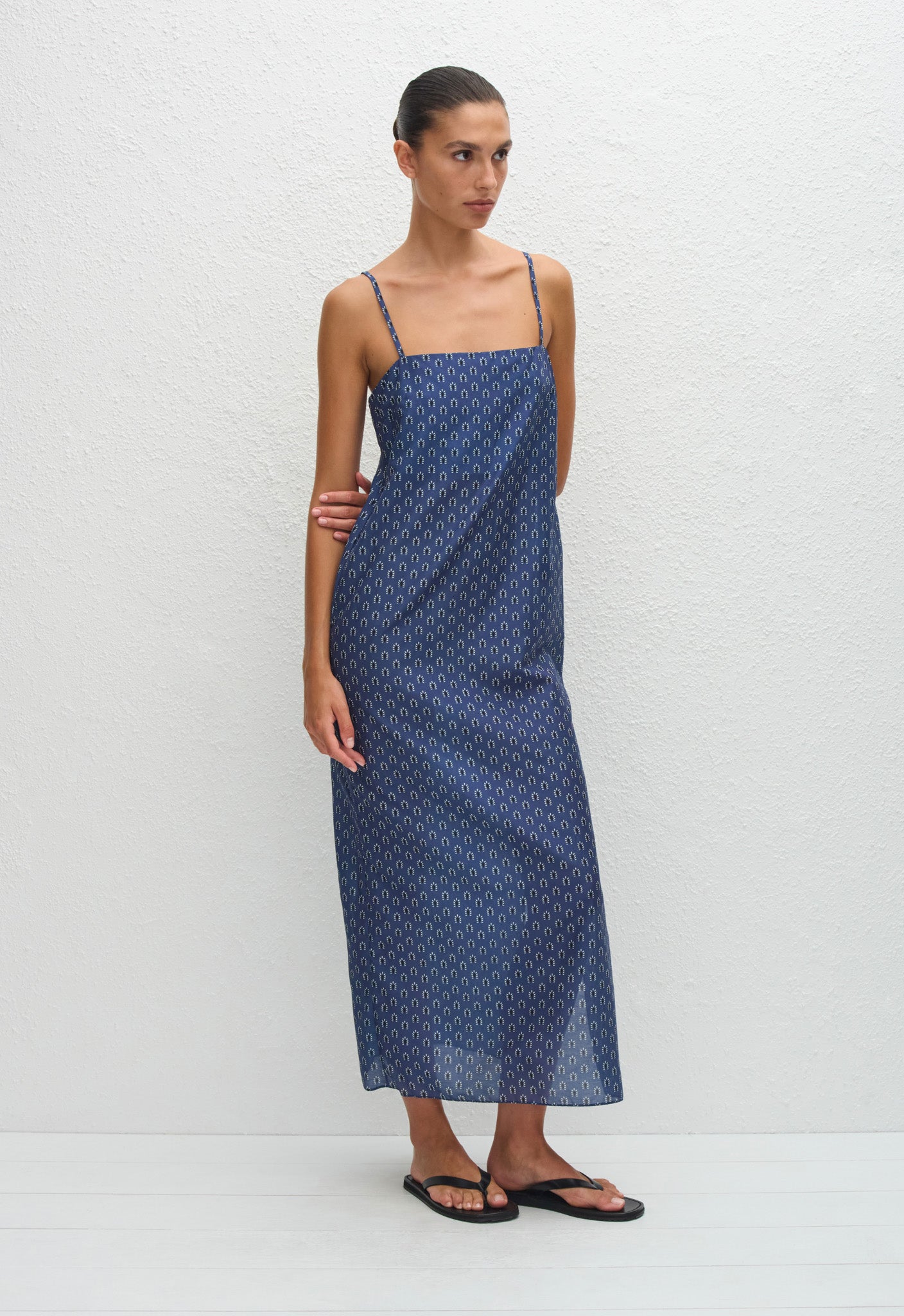 Matteau | Square Shift Midi Dress - Cassis