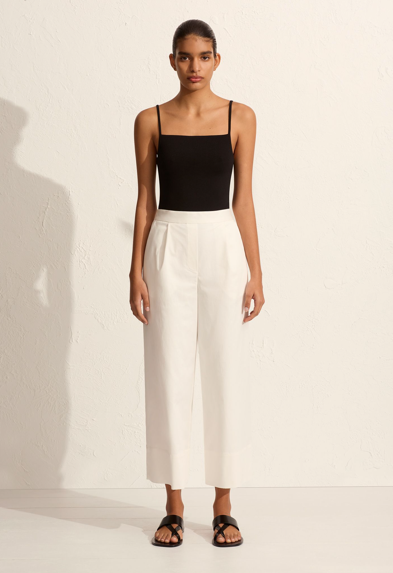 Matteau | Cropped Summer Trouser - Chalk