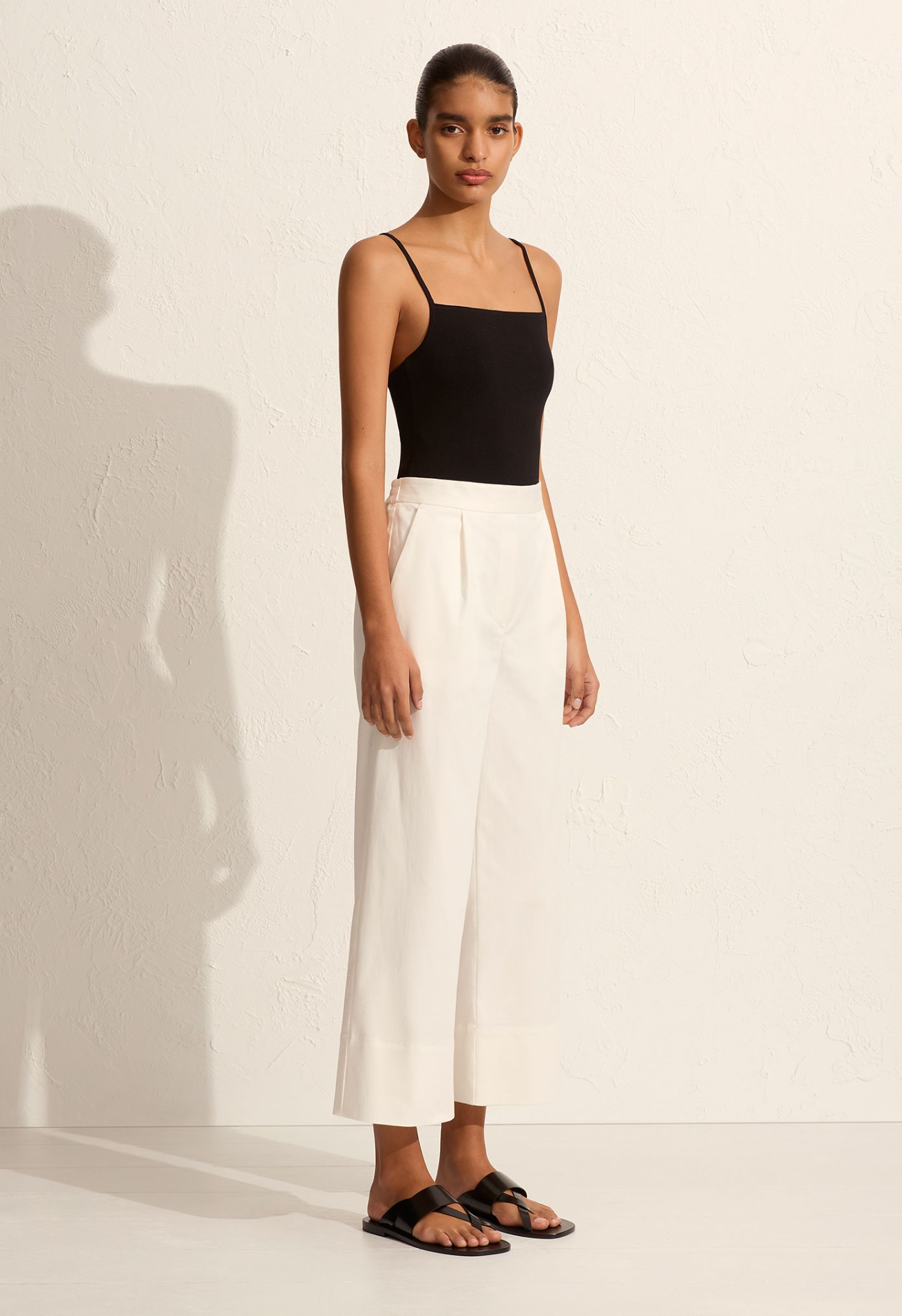 Matteau | Cropped Summer Trouser - Chalk